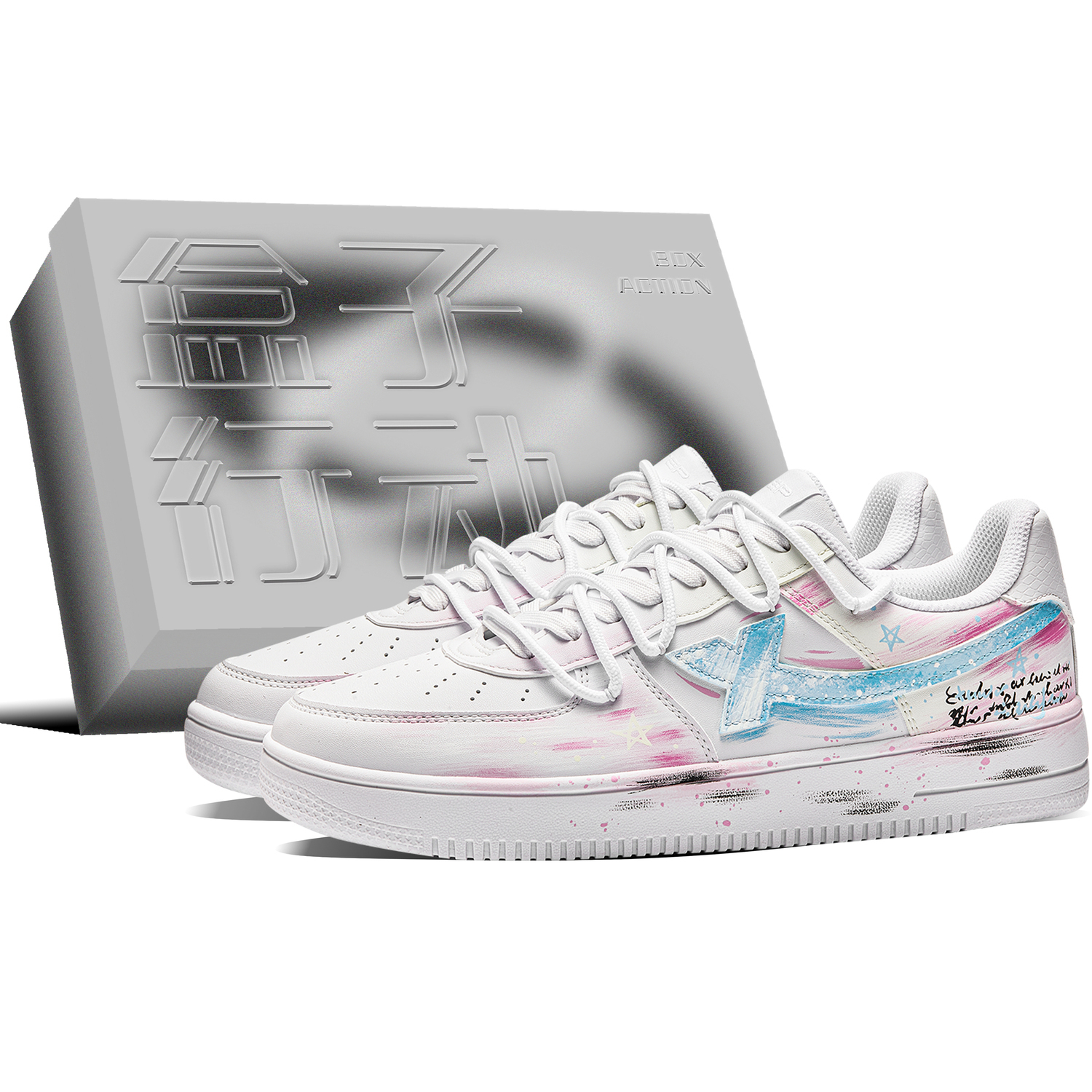 XTEP Кроссовки для скейтбординга мужские Air Force One низкие противоскользящие износостойкие синий розовый
XTEP Кроссовки для скейтбординга мужские Air Force One низкие противоскользящие износостойкие синий розовый