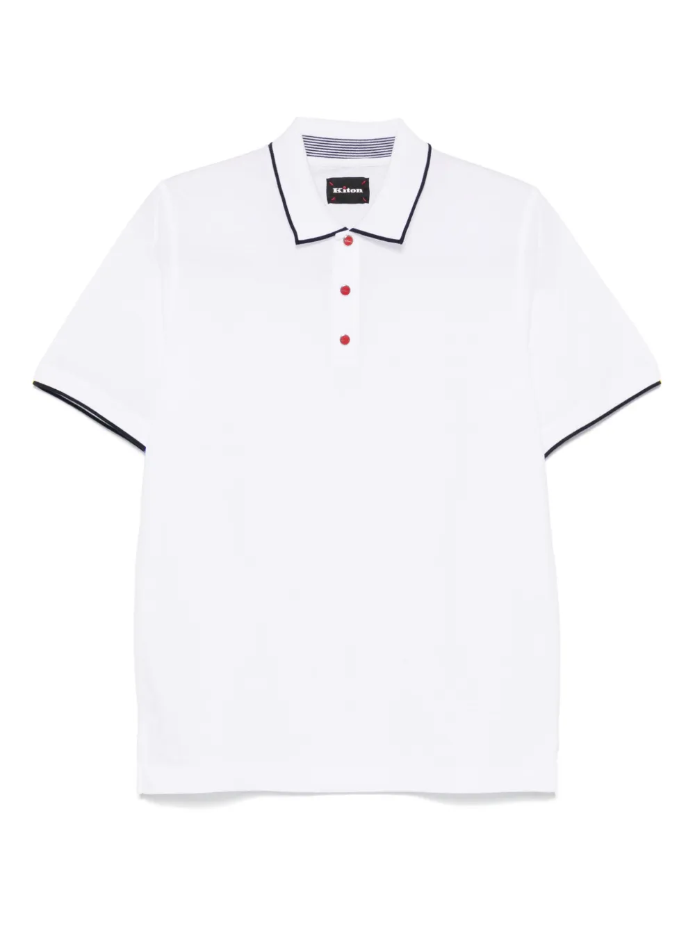 Рубашка поло с контрастной отделкой Kiton, белый
Рубашка поло с контрастной отделкой Kiton, белый