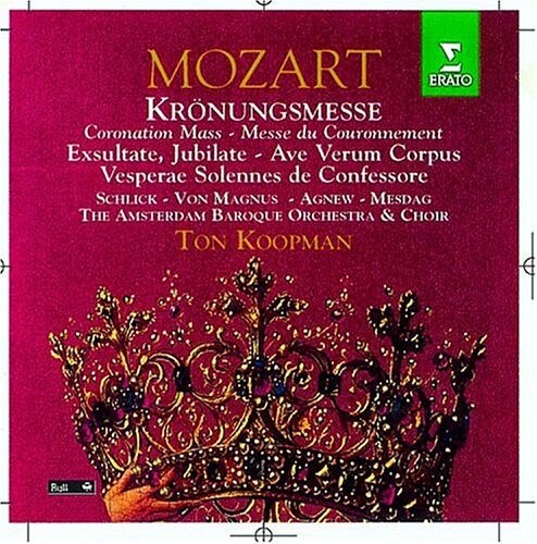 CD диск Mozart / Schlick / Magnus / Amsterdam Baroque Orch: Coronation Mass
CD диск Mozart / Schlick / Magnus / Amsterdam Baroque Orch: Coronation Mass