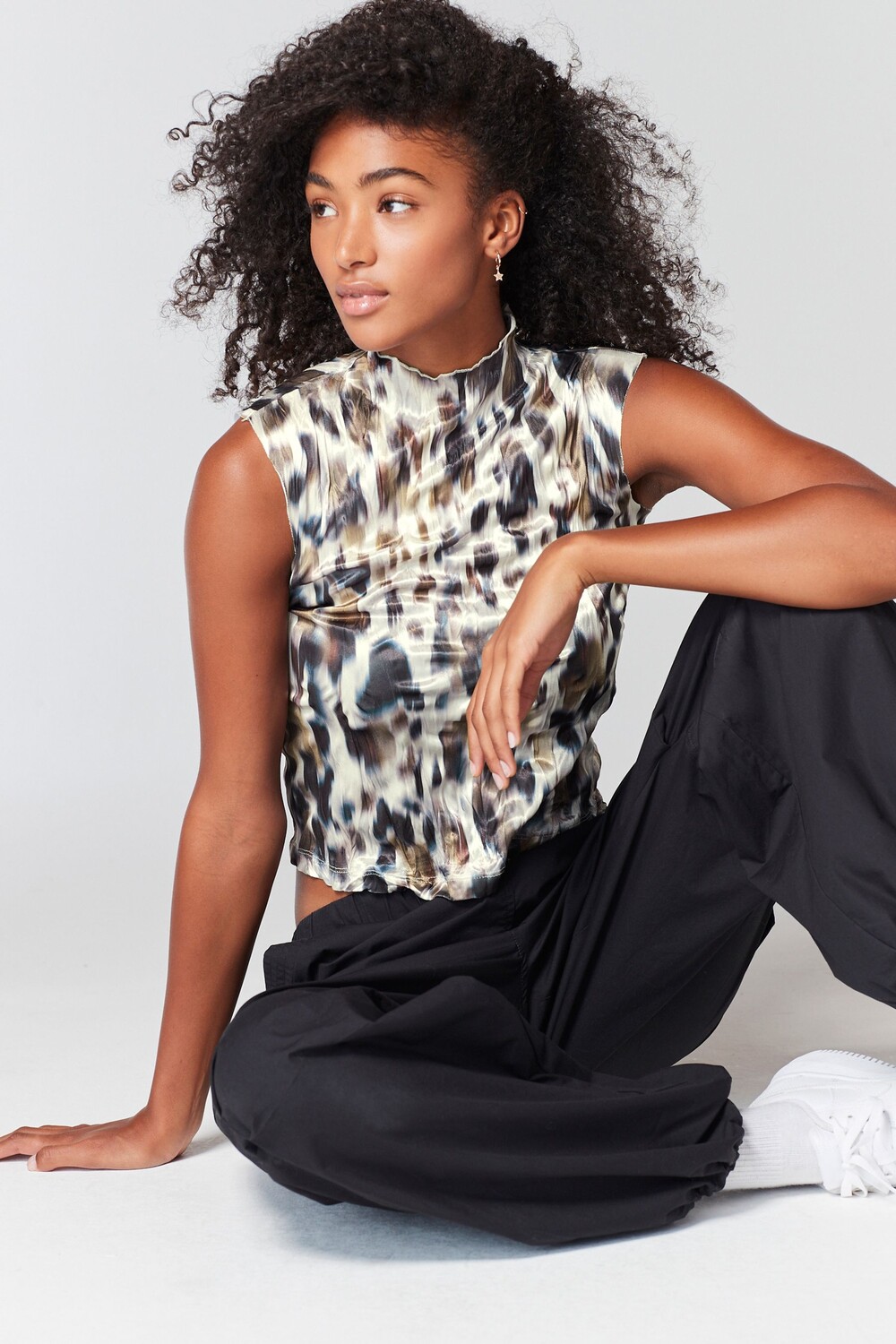 Фактурная блузка без рукавов Next, коричневый
Фактурная блузка без рукавов Next, коричневый