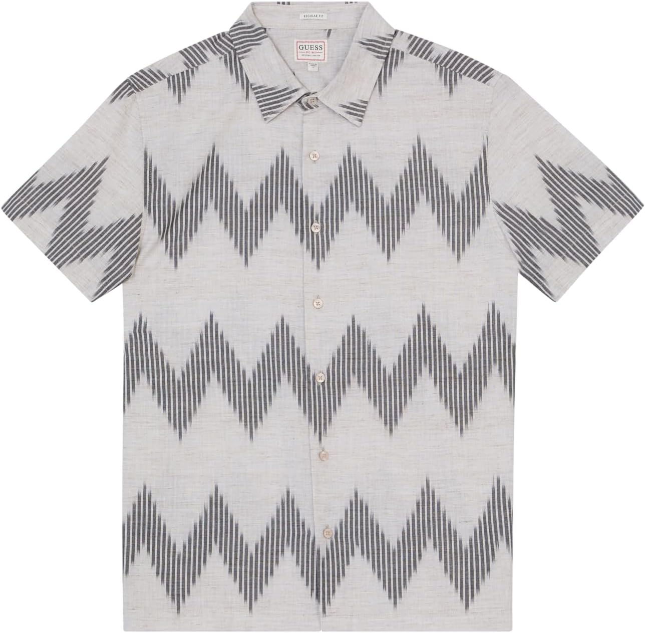 Мужская рубашка GUESS Herschel Slub с коротким рукавом, Geo Stripe
Мужская рубашка GUESS Herschel Slub с коротким рукавом, Geo Stripe