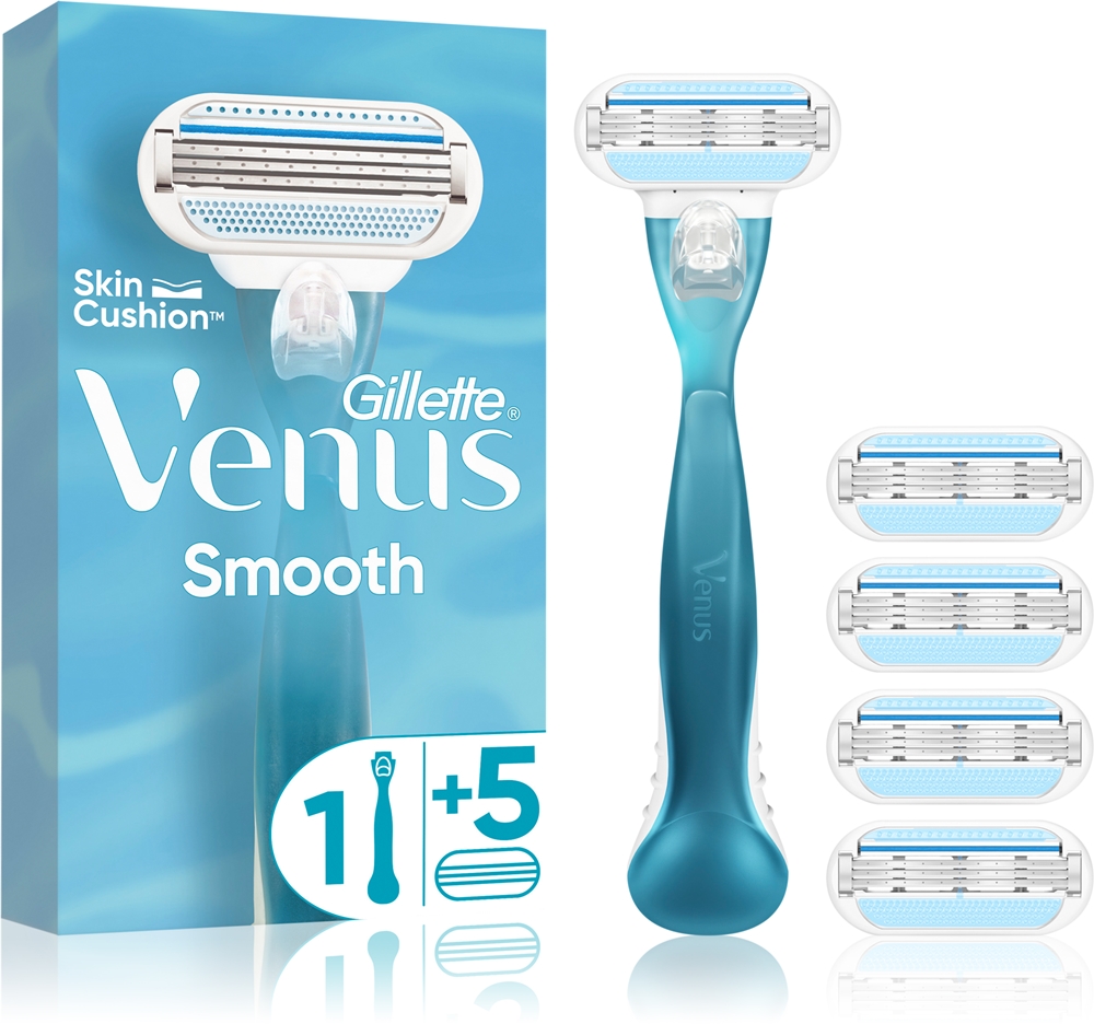 Бритва Venus Smooth + сменные головки Gillette, 5 шт
Бритва Venus Smooth + сменные головки Gillette, 5 шт