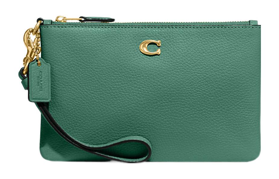 Кошелек на запястье из галантерейной кожи с тиснением "Пибо" в виде клатча, женский, зеленый, COACH
Кошелек на запястье из галантерейной кожи с тиснением "Пибо" в виде клатча, женский, зеленый, COACH