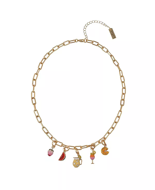 Ожерелье с фруктовыми подвесками Hallmark, gold
Ожерелье с фруктовыми подвесками Hallmark, gold