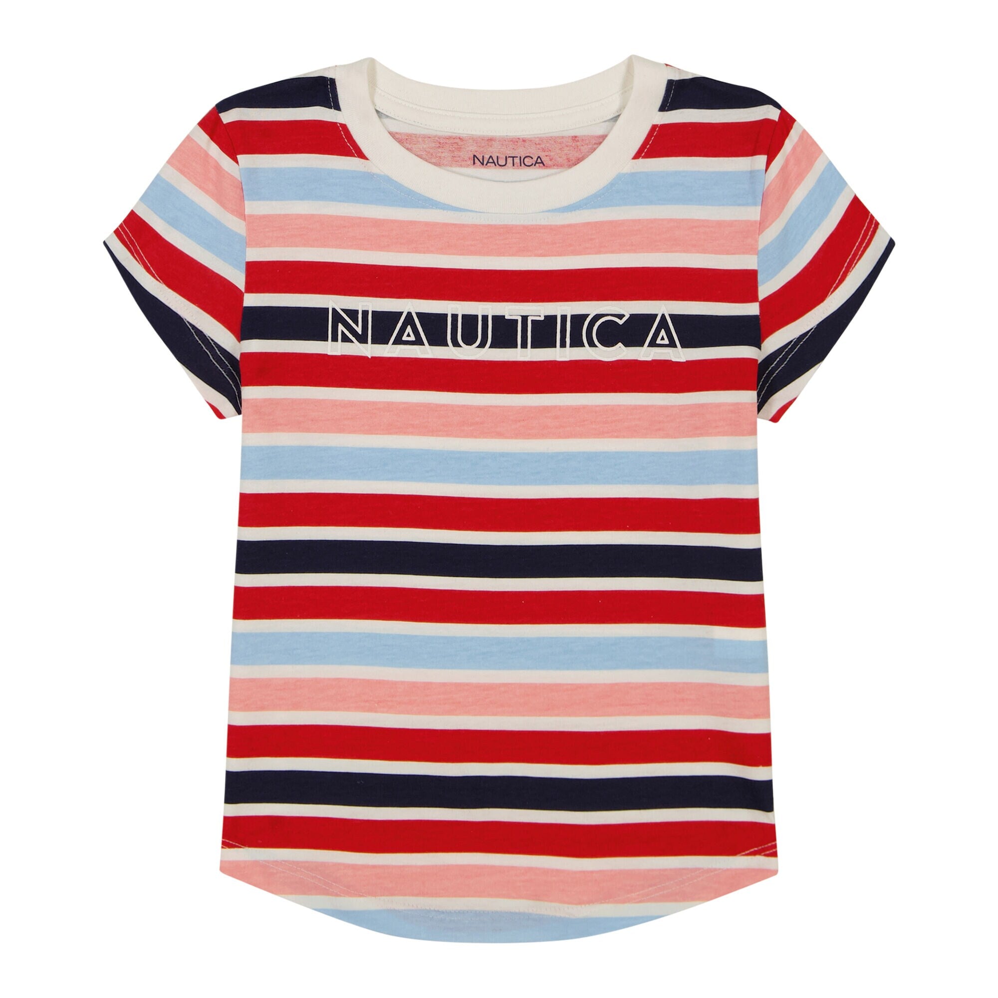 Полосатая футболка Nautica для девочек, серый
Полосатая футболка Nautica для девочек, серый