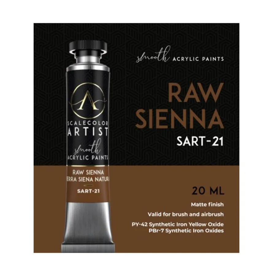 Сырая Сиенна, Scalecolor Artist Paints - Browns, Greys, Whites, Blacks
Сырая Сиенна, Scalecolor Artist Paints - Browns, Greys, Whites, Blacks