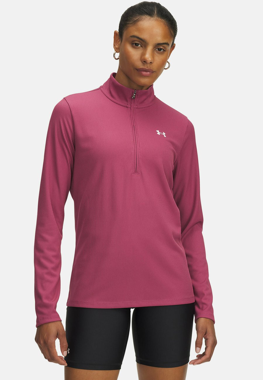 Топ Under Armour TECH RIB, Fuchsia Dusk (659)/Red
Топ Under Armour TECH RIB, Fuchsia Dusk (659)/Red