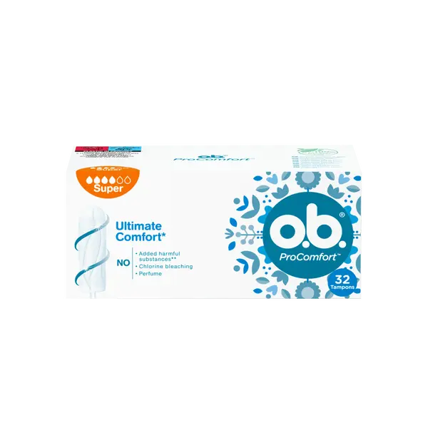 Супергигиеничные тампоны, 32 шт./1 упаковка. O.B. Procomfort
Супергигиеничные тампоны, 32 шт./1 упаковка. O.B. Procomfort
