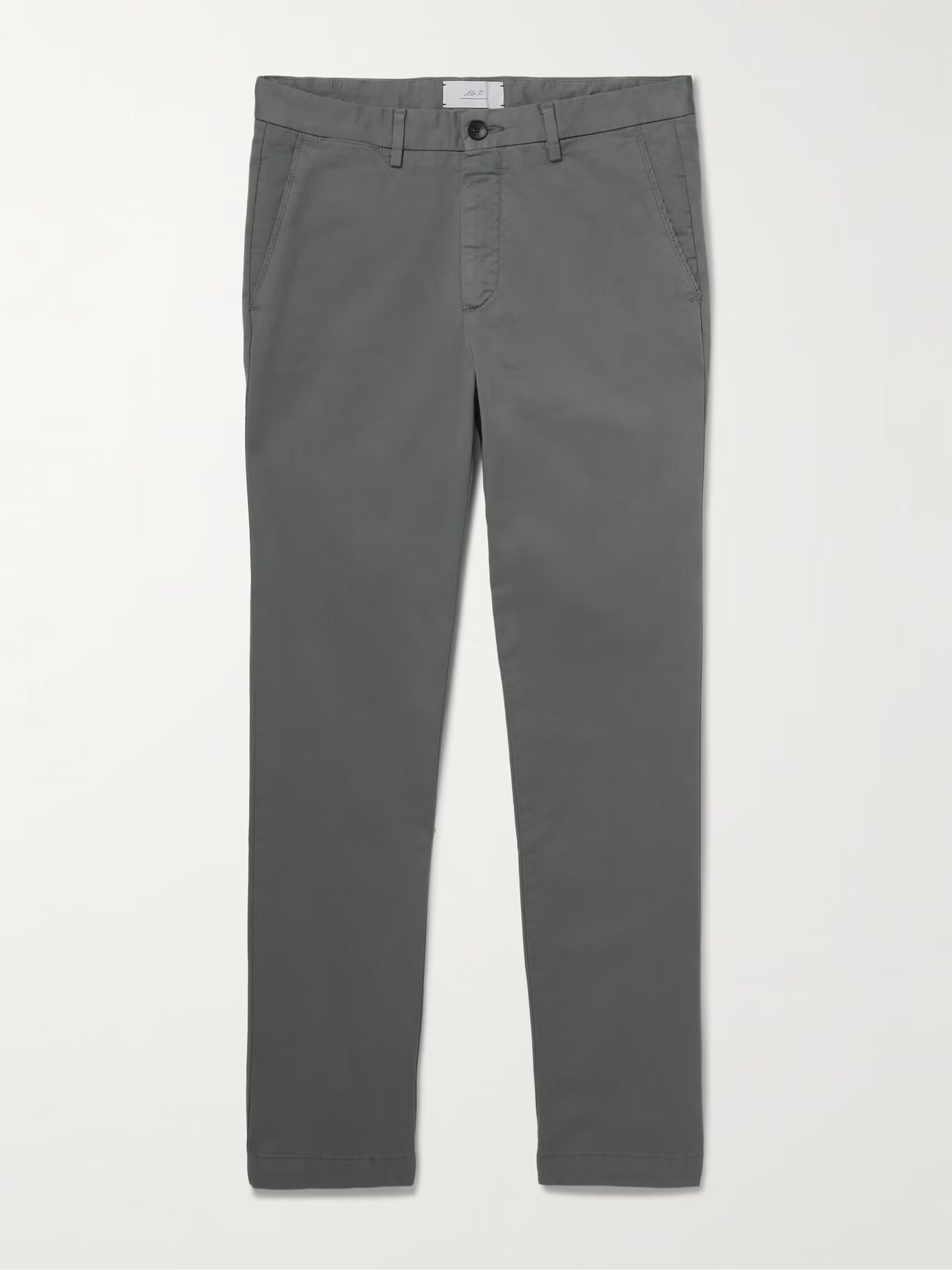 Облегающие брюки-чинос из хлопкового твила MR P., серый
Облегающие брюки-чинос из хлопкового твила MR P., серый