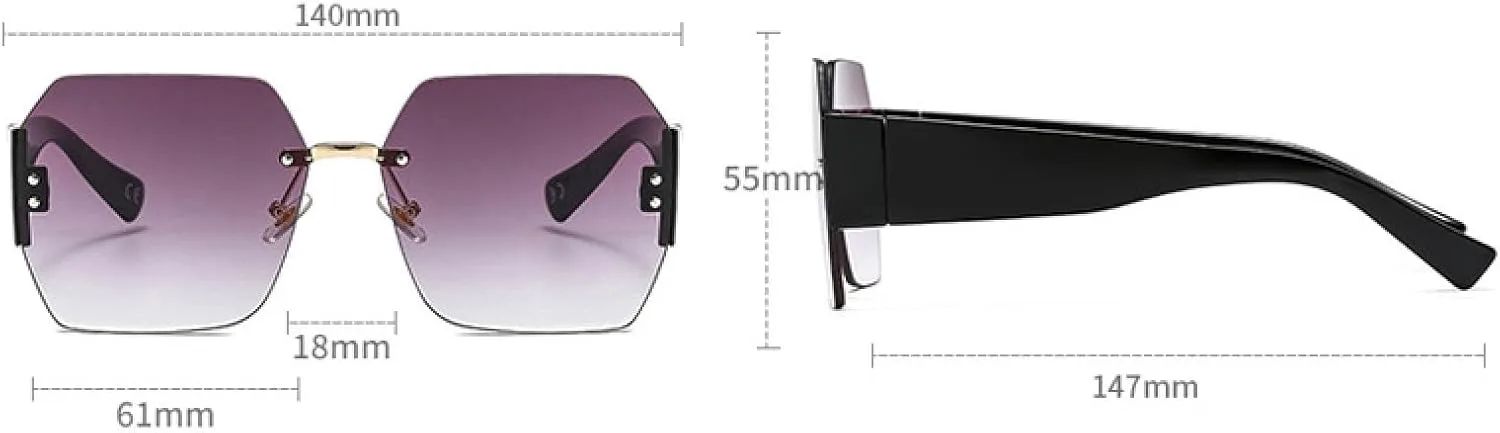 Модные солнцезащитные очки без оправы для женщин, очки-маска, трендовые солнцезащитные очки с защитой от УФ-излучения, винтажные очки VVTWSSW, C2brown-brown
Модные солнцезащитные очки без оправы для женщин, очки-маска, трендовые солнцезащитные очки с защитой от УФ-излучения, винтажные очки VVTWSSW, C2brown-brown