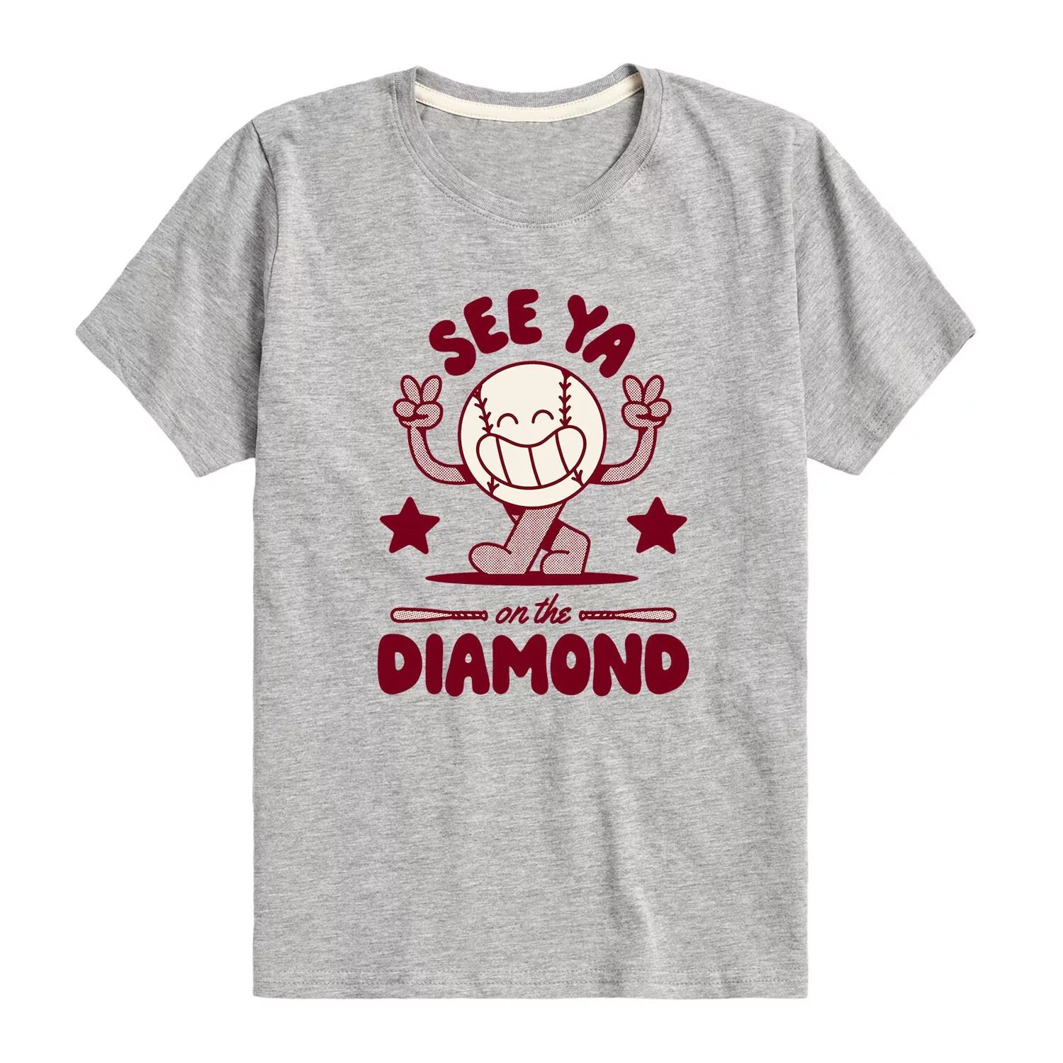 Бейсбольная футболка для мальчиков 8–20 лет с рисунком «See Ya On The Diamond» Licensed Character, серый
Бейсбольная футболка для мальчиков 8–20 лет с рисунком «See Ya On The Diamond» Licensed Character, серый