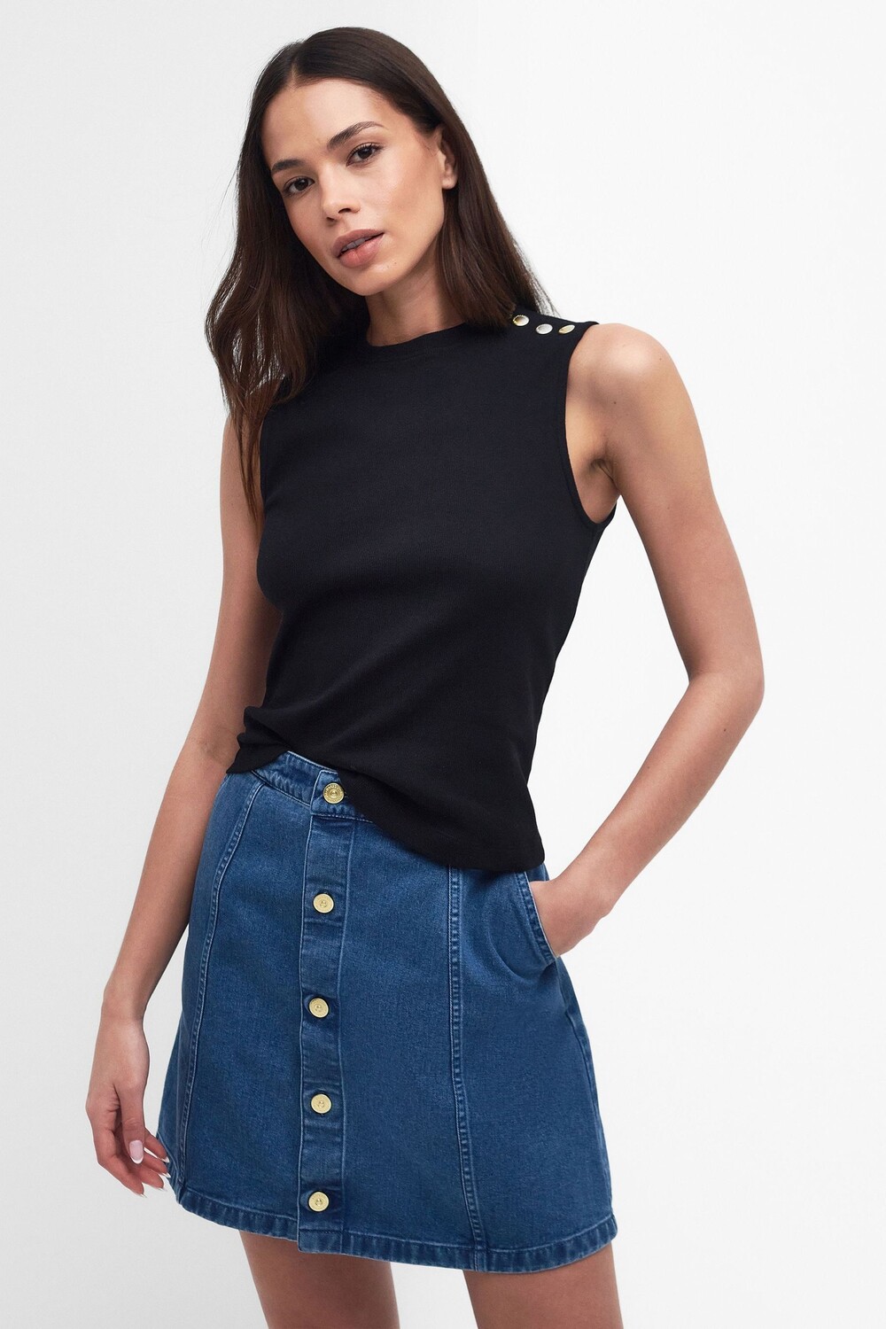 Майка топ Hadfield из эластичного хлопка в рубчик Barbour International, черный
Майка топ Hadfield из эластичного хлопка в рубчик Barbour International, черный