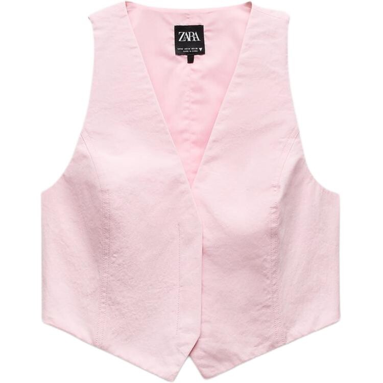 Trf Жилет женский розовый Zara 
Trf Жилет женский розовый Zara