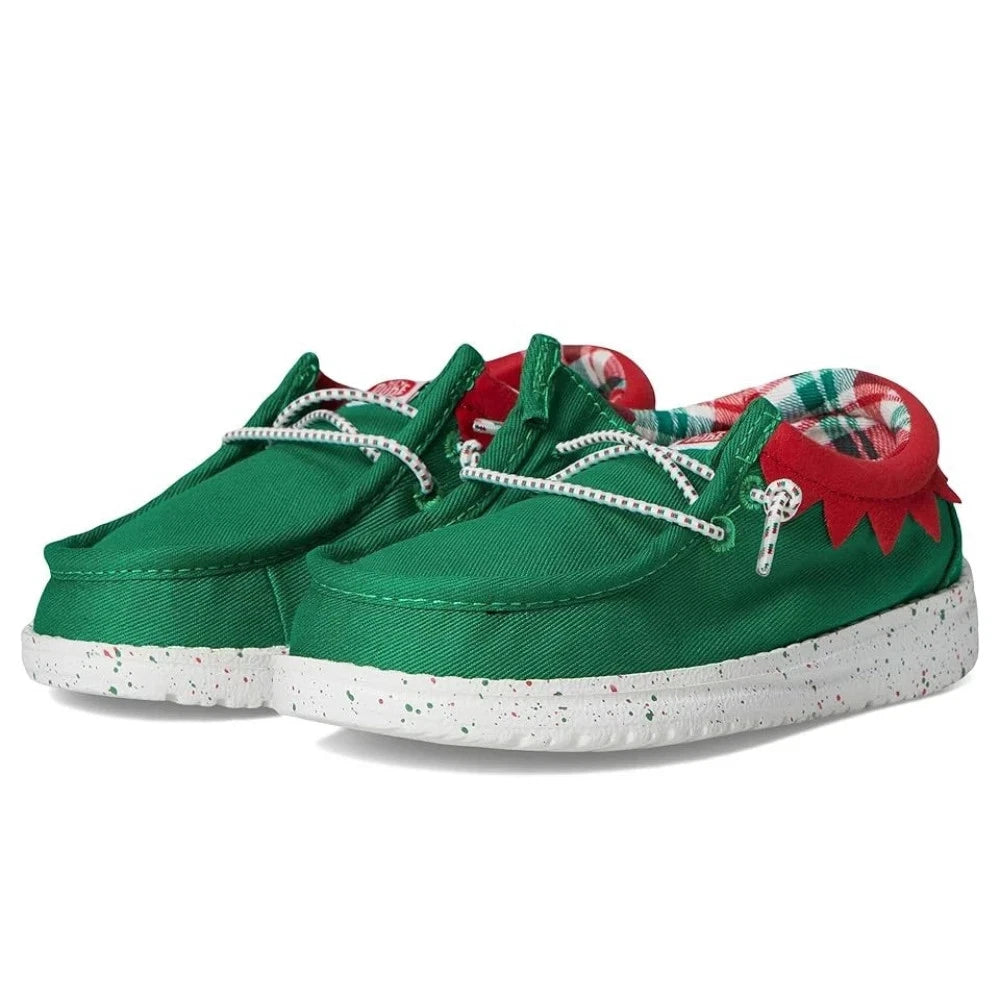Детские зеленые слипоны Hey Dude Wally Holiday ELF 42147-3XX NIN322
Детские зеленые слипоны Hey Dude Wally Holiday ELF 42147-3XX NIN322