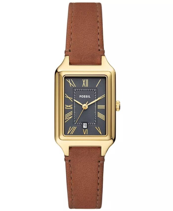 Женские часы Raquel из натуральной кожи с тремя стрелками и датой, средние коричневые, 23 мм Fossil
Женские часы Raquel из натуральной кожи с тремя стрелками и датой, средние коричневые, 23 мм Fossil