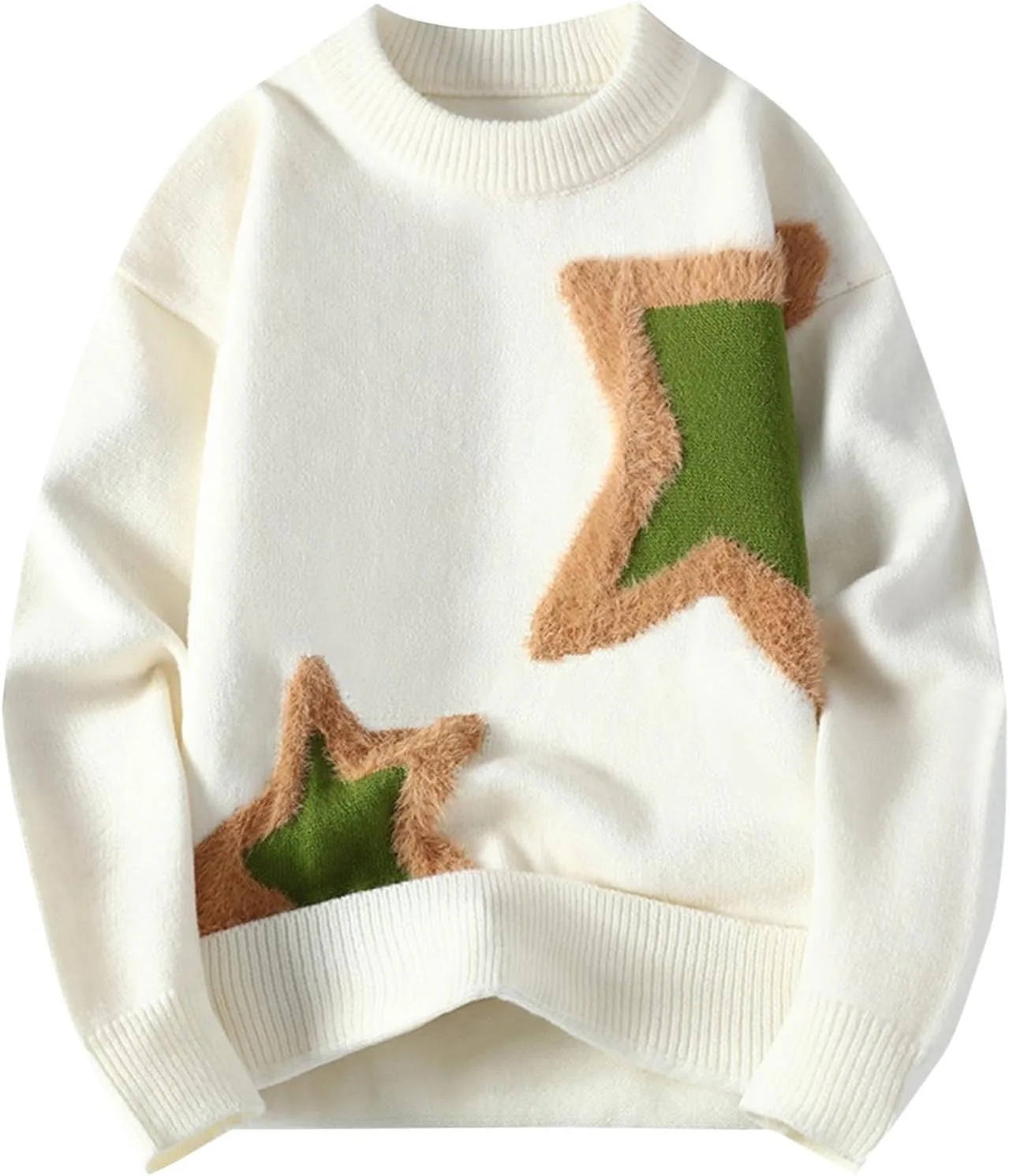 Мужской свитер с круглым вырезом и кабельной вязкой
Мужской свитер с круглым вырезом и кабельной вязкой