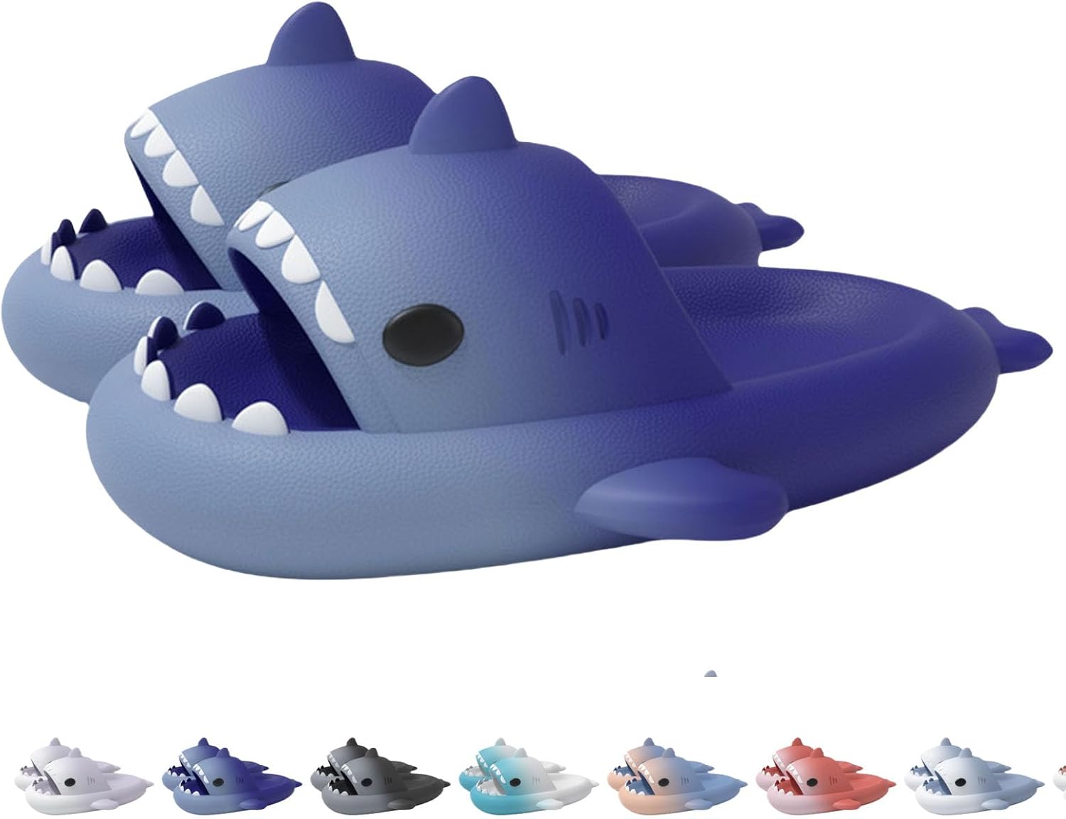 Шлепанцы с двухцветным градиентом с изображением акулы, нескользящие, с открытым носком и мягкой подошвой Generic, темно-синий
Шлепанцы с двухцветным градиентом с изображением акулы, нескользящие, с открытым носком и мягкой подошвой Generic, темно-синий