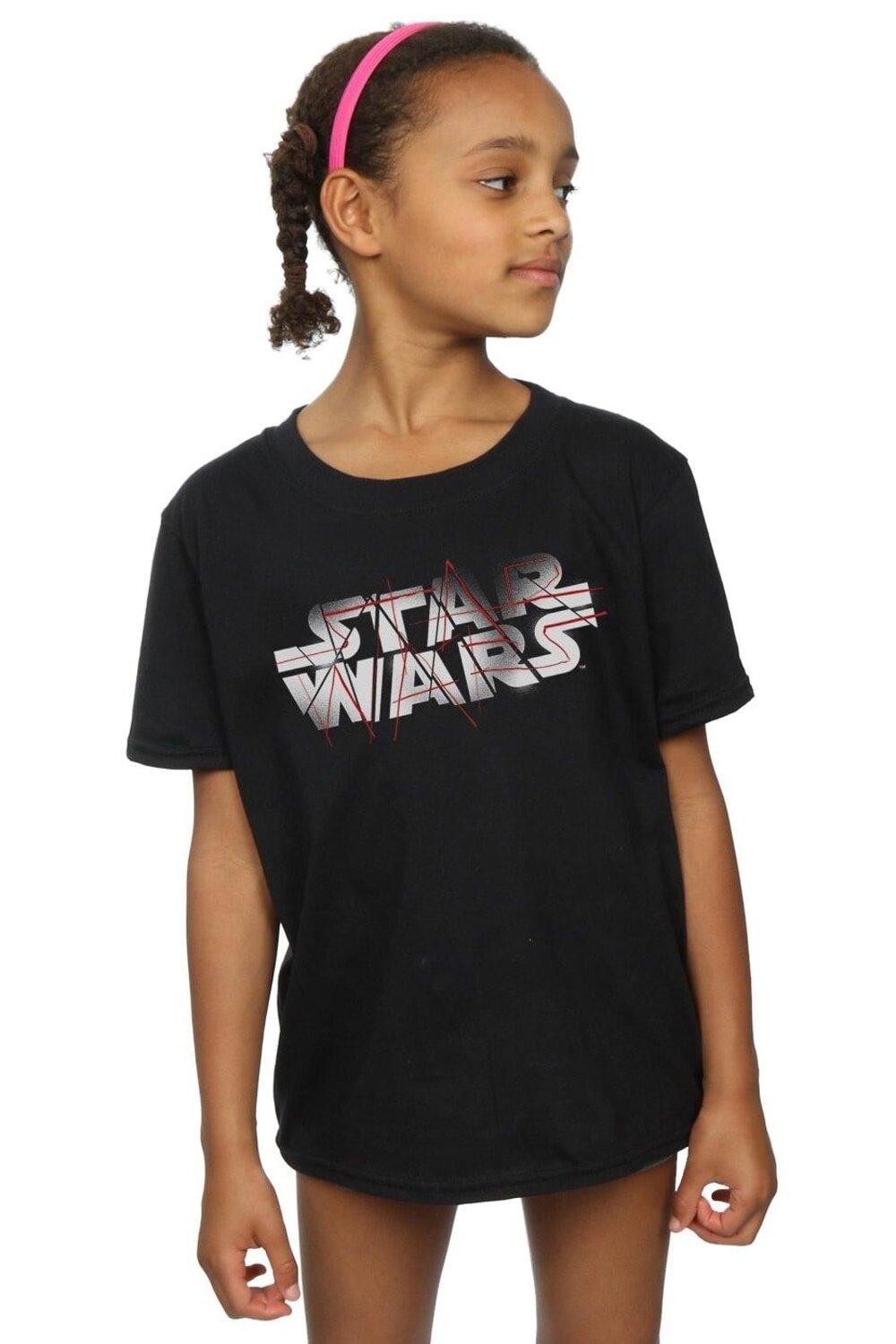 Хлопковая футболка с логотипом «Последние джедаи» Star Wars, черный
Хлопковая футболка с логотипом «Последние джедаи» Star Wars, черный