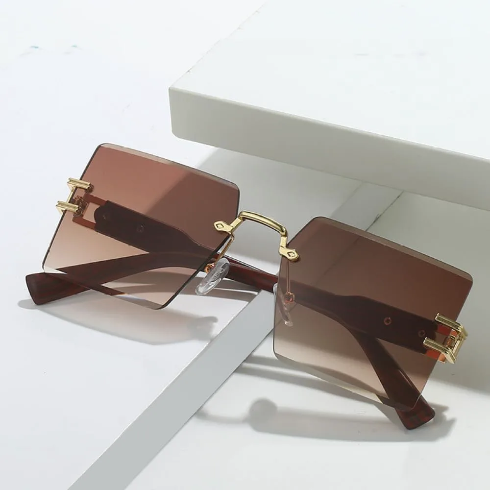 MUTYNE Роскошные квадратные солнцезащитные очки без оправы для мужчин, солнцезащитные очки с градиентным переходом цвета для женщин, модные винтажные очки, Blue Pink
MUTYNE Роскошные квадратные солнцезащитные очки без оправы для мужчин, солнцезащитные очки с градиентным переходом цвета для женщин, модные винтажные очки, Blue Pink