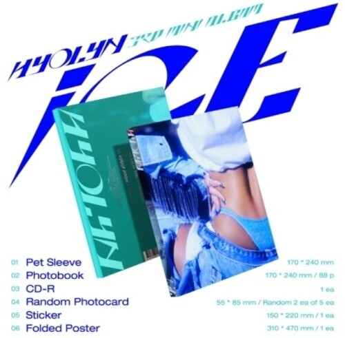 CD диск Hyolyn: Ice - incl. Photo Book, 2 Photo Cards, Sticker + Poster
CD диск Hyolyn: Ice - incl. Photo Book, 2 Photo Cards, Sticker + Poster
