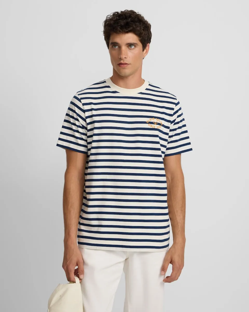Мужская футболка в полоску Silbon, темно-синий
Мужская футболка в полоску Silbon, темно-синий