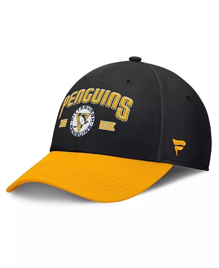 Мужская черная/золотая бейсболка Pittsburgh Penguins Heritage Captain Flex Fanatics
Мужская черная/золотая бейсболка Pittsburgh Penguins Heritage Captain Flex Fanatics