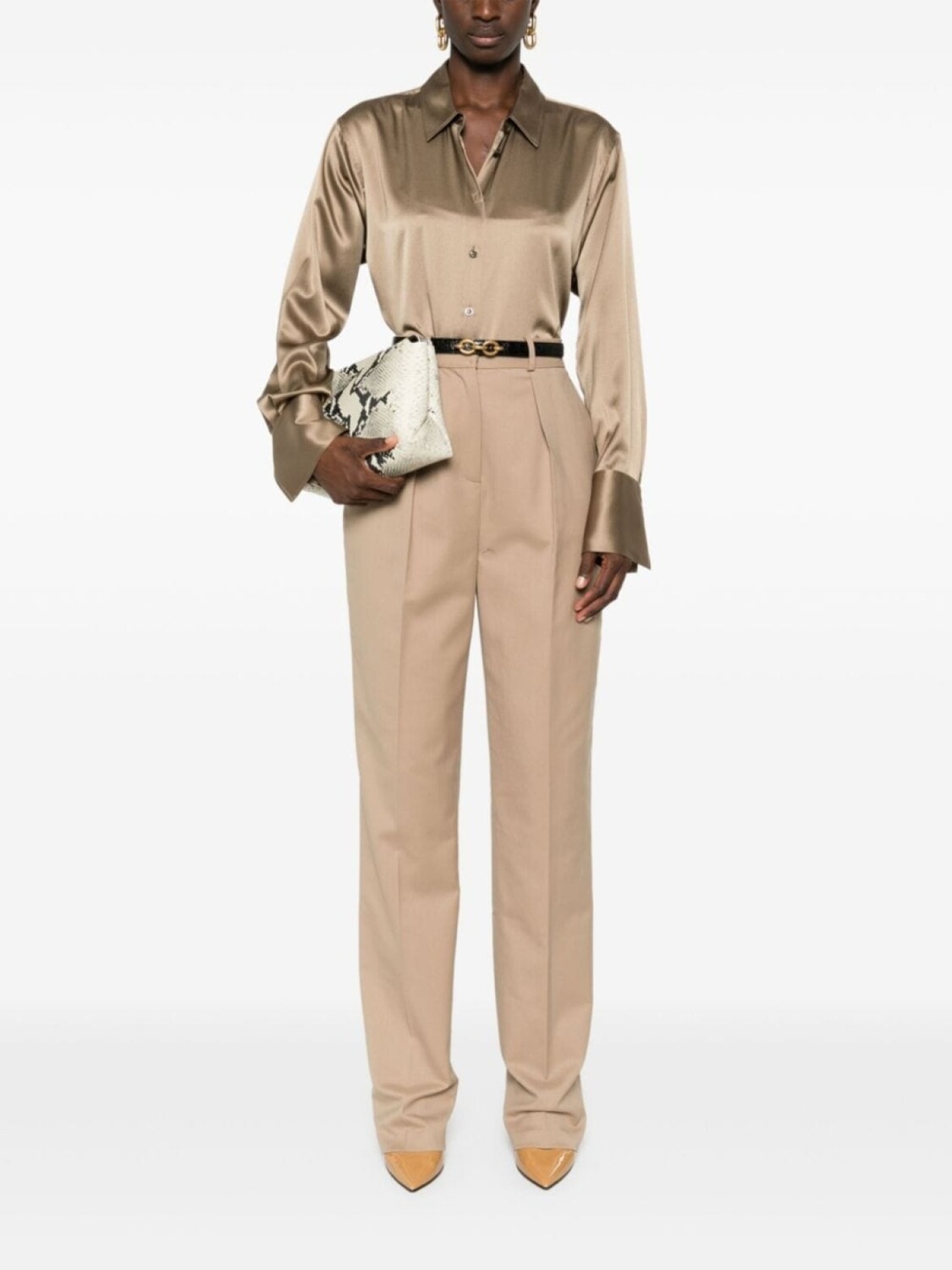 Elisabetta Franchi брюки с вытачками, коричневый
Elisabetta Franchi брюки с вытачками, коричневый