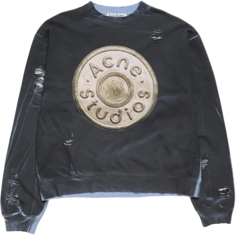 Толстовка с логотипом и эффектом потертости Acne Studios, серый
Толстовка с логотипом и эффектом потертости Acne Studios, серый