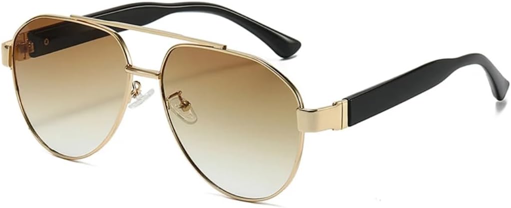 Ретро металлические солнцезащитные очки с двойной перемычкой для женщин и мужчин, градиентная защита от УФ-излучения UV400, панк-тренд (золотисто-черный чай) TVTBBVV, Golden Black Tea
Ретро металлические солнцезащитные очки с двойной перемычкой для женщин и мужчин, градиентная защита от УФ-излучения UV400, панк-тренд (золотисто-черный чай) TVTBBVV, Golden Black Tea