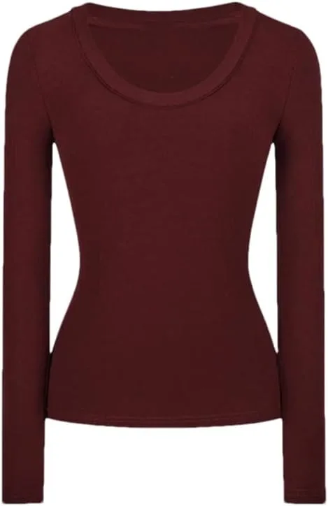 Женская футболка с длинным рукавом, Slim Fit, однотонная
Женская футболка с длинным рукавом, Slim Fit, однотонная