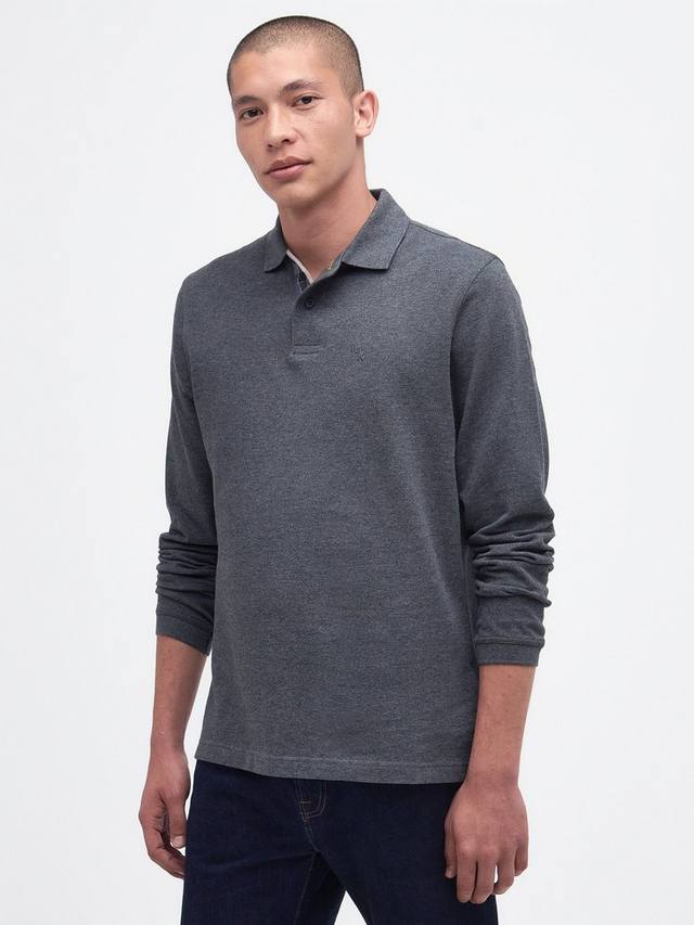 Элегантная хлопковая поло с длинными рукавами классического кроя Barbour, Slate Marl
Элегантная хлопковая поло с длинными рукавами классического кроя Barbour, Slate Marl
