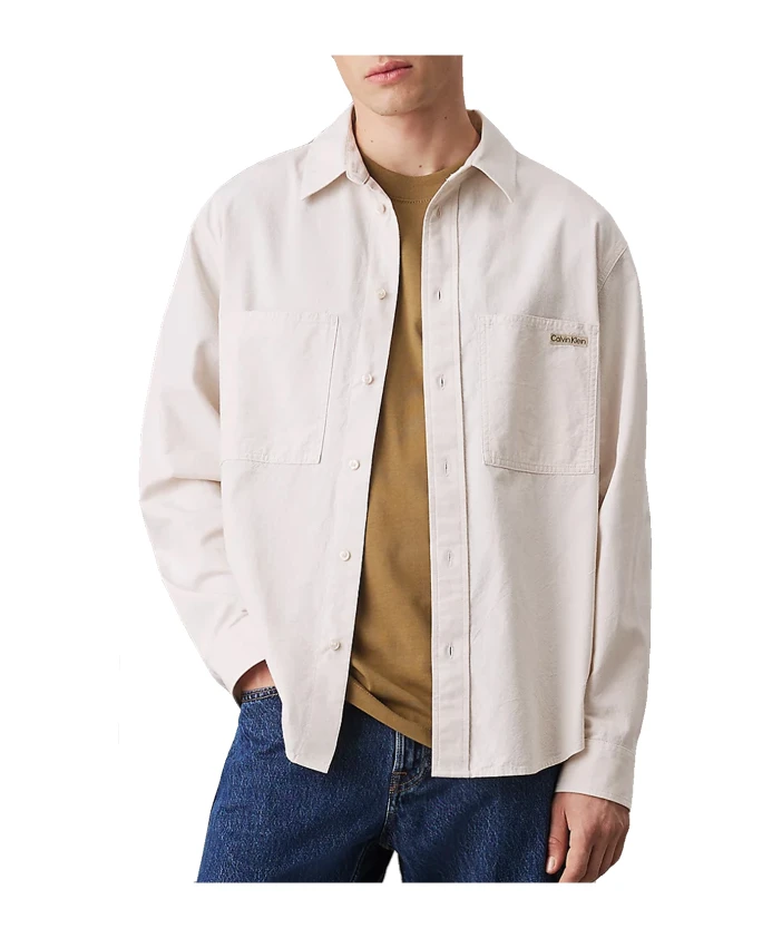 Свободная рубашка из шамбре, изготовленная из хлопка. Calvin Klein, бежевый
Свободная рубашка из шамбре, изготовленная из хлопка. Calvin Klein, бежевый