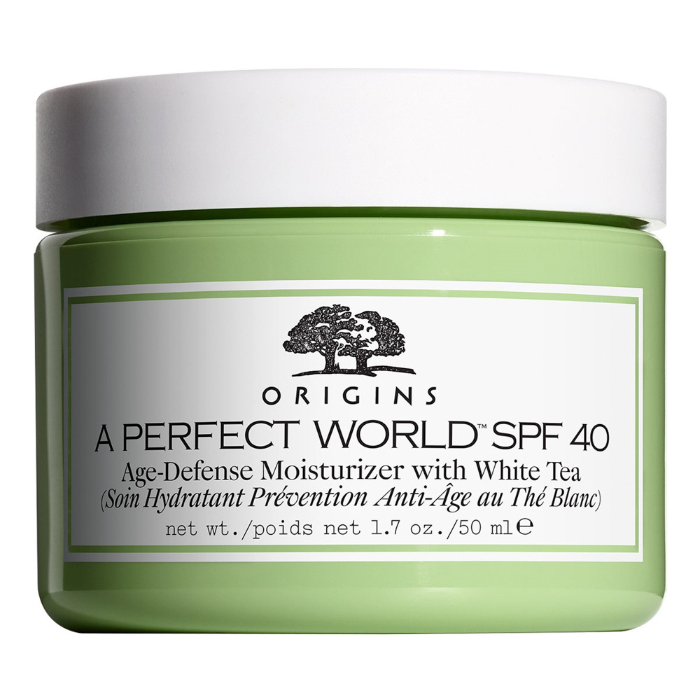 Дневной крем для лица против старения с SPF 40 a perfect world spf40 age-defense moisturizer with white tea Origins, 50 мл
Дневной крем для лица против старения с SPF 40 a perfect world spf40 age-defense moisturizer with white tea Origins, 50 мл
