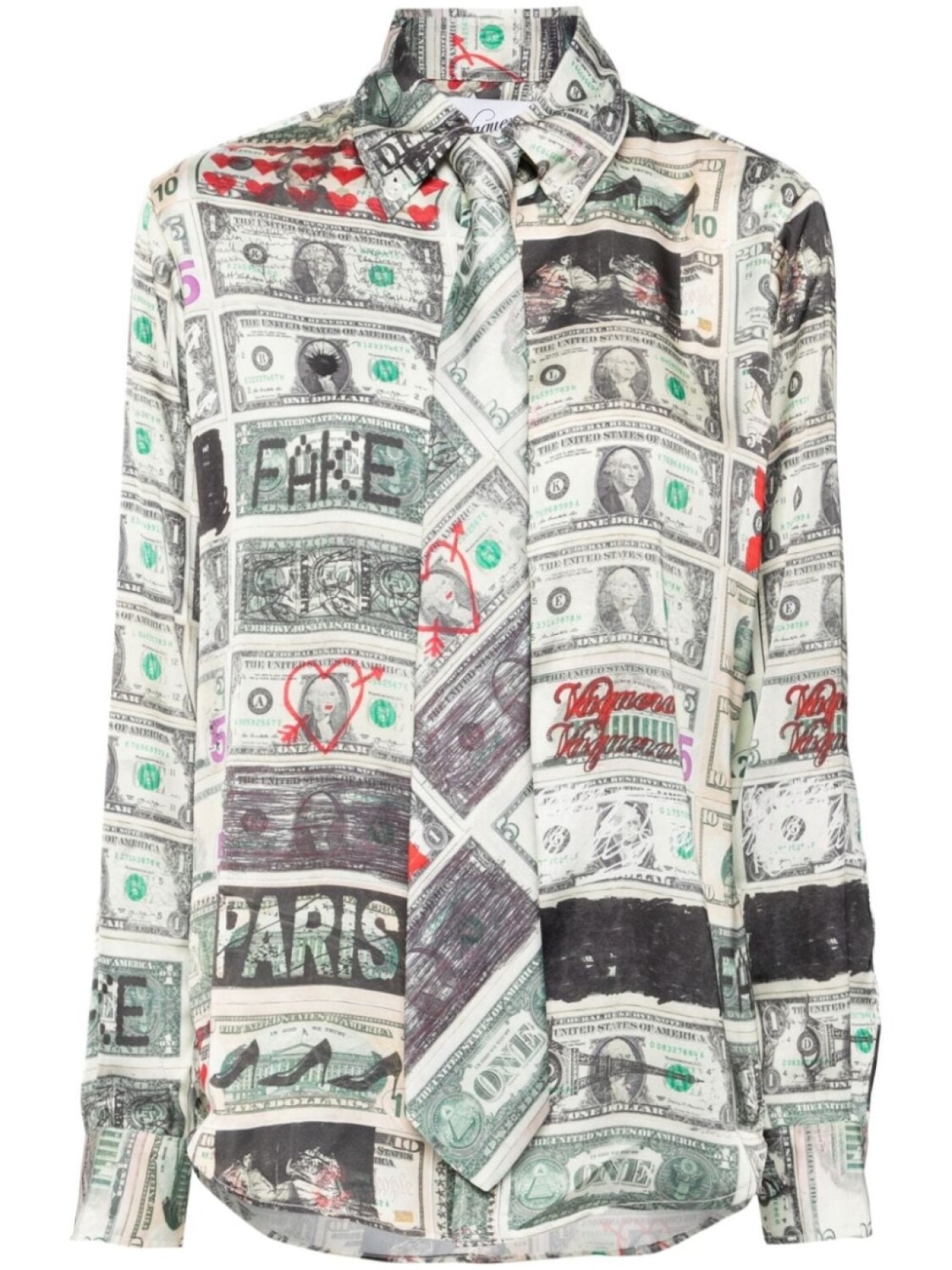 Vaquera рубашка с завязками и принтом, зеленый
Vaquera рубашка с завязками и принтом, зеленый