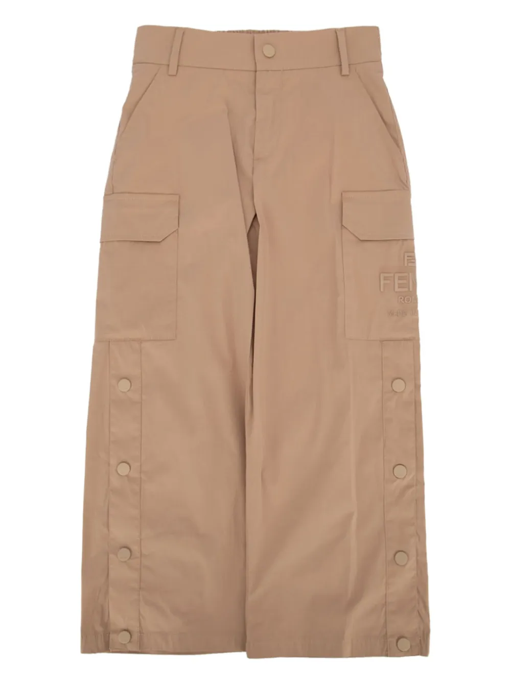 Брюки карго с вышитым логотипом FENDI KIDS, нейтральный
Брюки карго с вышитым логотипом FENDI KIDS, нейтральный