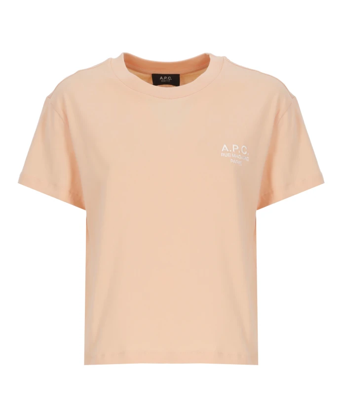 Розовая хлопковая футболка с вышитым логотипом. A.P.C., розовый
Розовая хлопковая футболка с вышитым логотипом. A.P.C., розовый