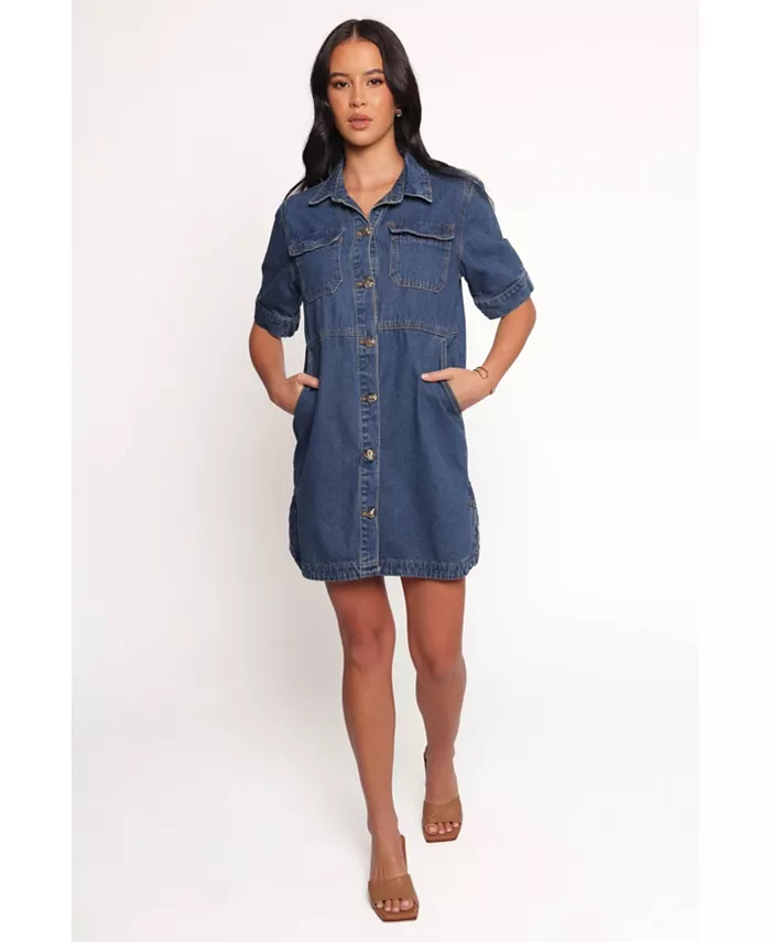 Женское мини-платье-рубашка Fleming Petal and Pup, синий
Женское мини-платье-рубашка Fleming Petal and Pup, синий