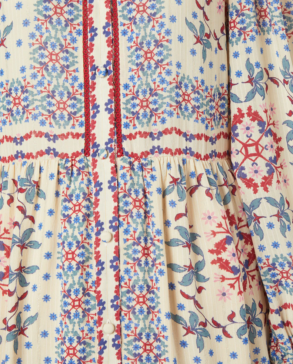 Платье миди с длинным рукавом и платочным принтом Lloyd's, белый
Платье миди с длинным рукавом и платочным принтом Lloyd's, белый