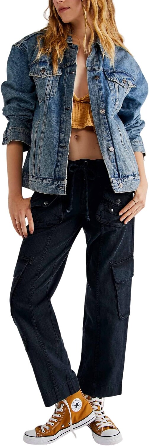 Брюки-карго Таити Free People, черный
Брюки-карго Таити Free People, черный