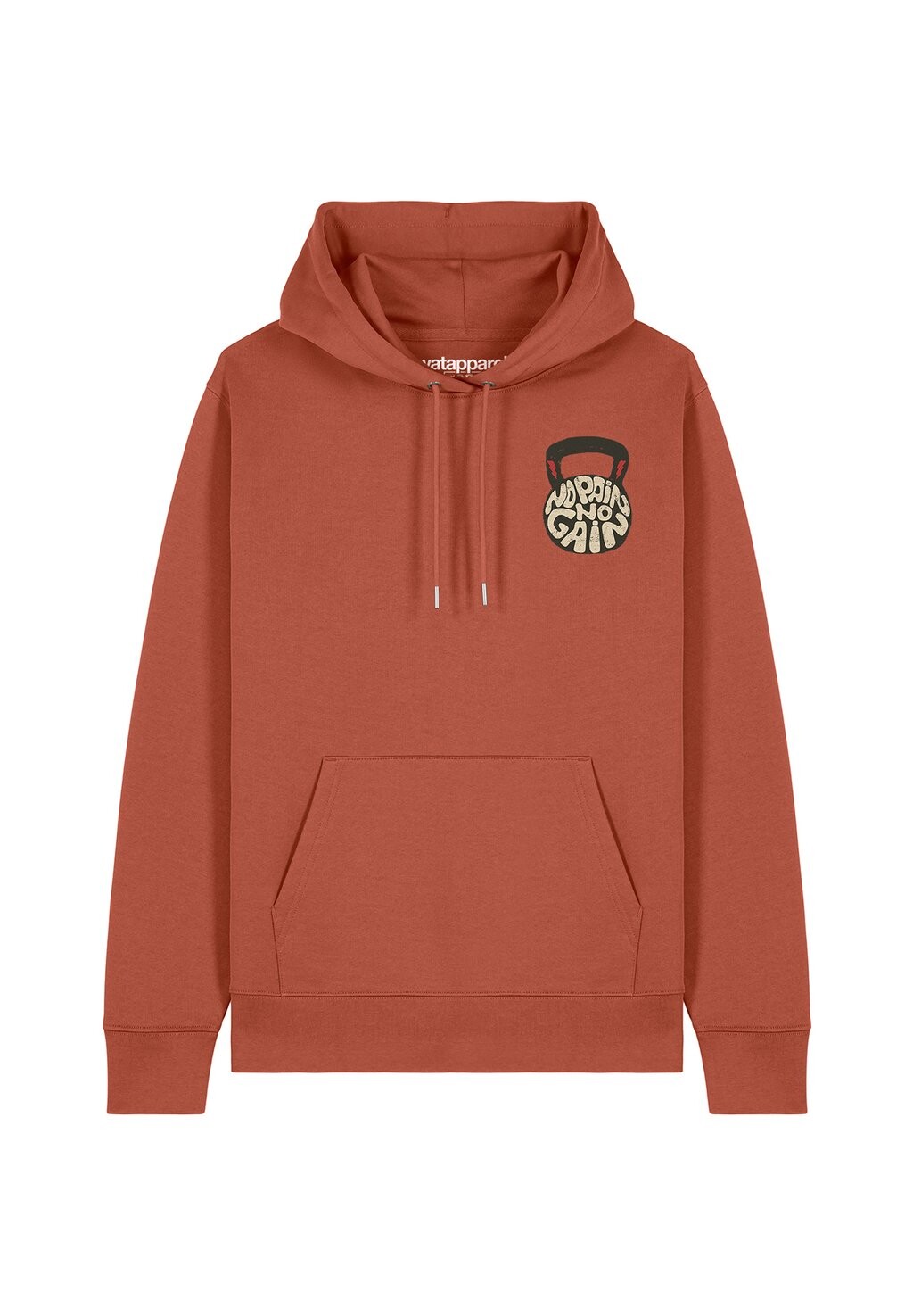 Толстовка с капюшоном NO PAIN NO GAIN watapparel, коричневый
Толстовка с капюшоном NO PAIN NO GAIN watapparel, коричневый