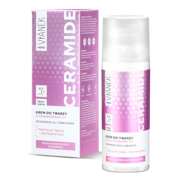 Крем для лица с керамидами, 50 мл Vianek Hero
Крем для лица с керамидами, 50 мл Vianek Hero