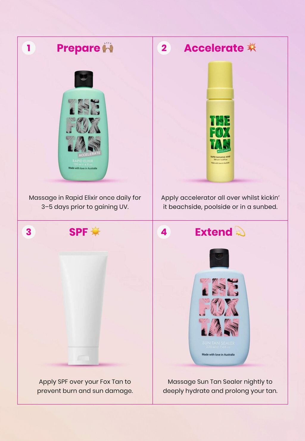 Автозагар RAPID BANANA WHIP The Fox Tan, бежевый
Автозагар RAPID BANANA WHIP The Fox Tan, бежевый