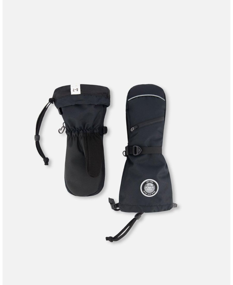 Детские зимние варежки унисекс Teknik черные Deux par Deux, Black
Детские зимние варежки унисекс Teknik черные Deux par Deux, Black