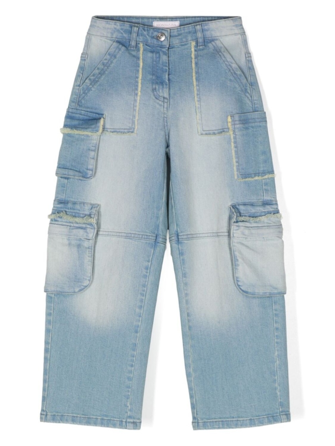 Джинсы карго с бахромой Monnalisa, синий
Джинсы карго с бахромой Monnalisa, синий