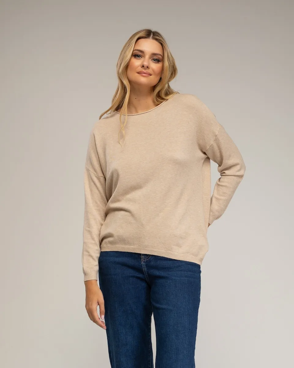 Женский трикотажный свитер с круглым вырезом Tantra, бежевый
Женский трикотажный свитер с круглым вырезом Tantra, бежевый