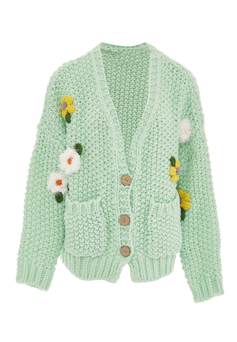 Вязаный кардиган ebeeza Knit Cardigan, мятный
Вязаный кардиган ebeeza Knit Cardigan, мятный