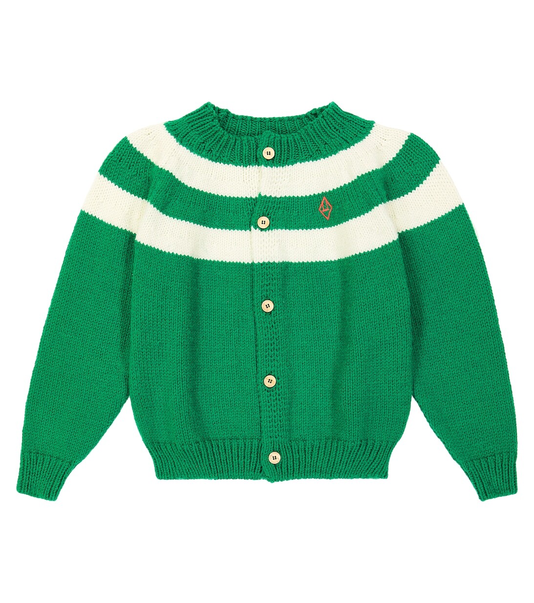 Шерстяной кардиган в полоску Toucan The Animals Observatory, зеленый
Шерстяной кардиган в полоску Toucan The Animals Observatory, зеленый