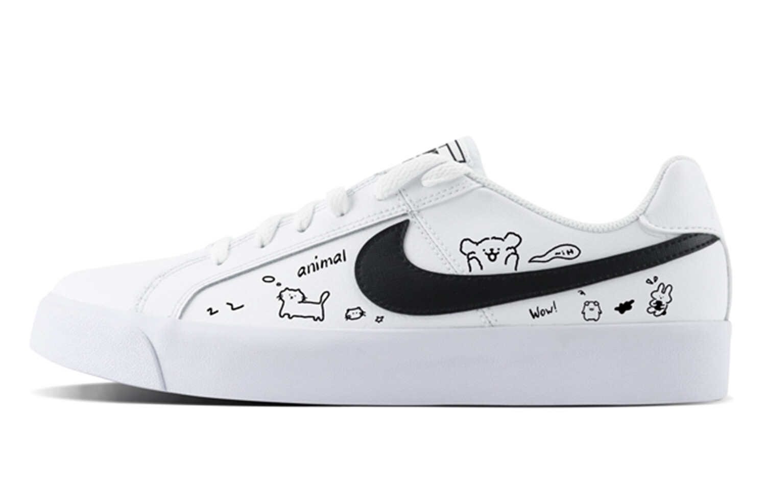 Кроссовки Nike Court Royale Skateboarding Shoes Unisex Low-top Black/white, белый
Кроссовки Nike Court Royale Skateboarding Shoes Unisex Low-top Black/white, белый