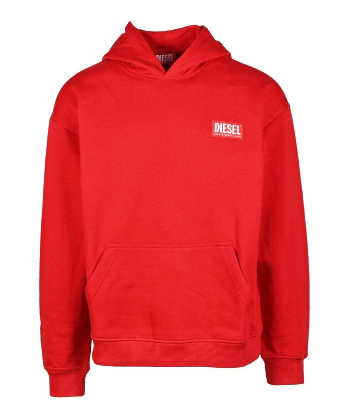 Хлопковая толстовка Diesel, красный
Хлопковая толстовка Diesel, красный