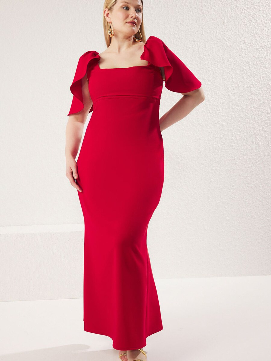 Вечернее платье Trendyol Curve, красный
Вечернее платье Trendyol Curve, красный